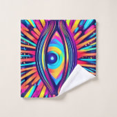 宇宙のネオンアイ バスタオルセット (ウォッシュタオル)