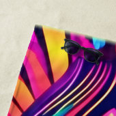 宇宙のネオンアイ ビーチタオル (インサイチュ)