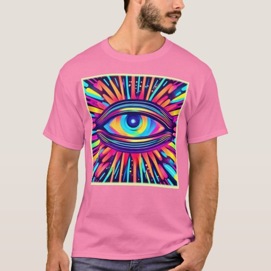 宇宙のネオンアイ Tシャツ (正面)