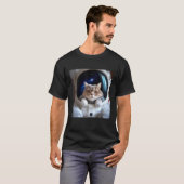 宇宙のネコ Tシャツ (正面フル)