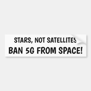 宇宙のバンパーステッカーからの禁止5G バンパーステッカー