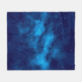 宇宙のパターン フリースブランケット (正面(横))