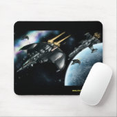 宇宙のパトロールのカッコいいのmousepadのデザイン マウスパッド (マウス)