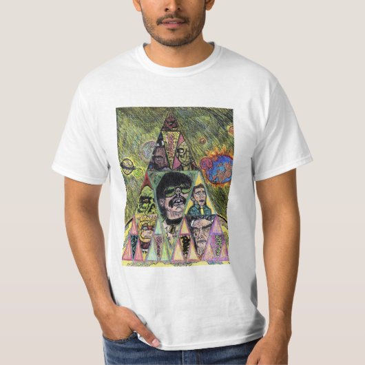 宇宙のパンク Tシャツ (正面)