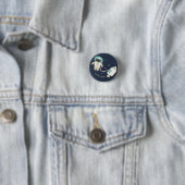 宇宙のヒツジの言葉遊びのしゃれているなPinbackボタン 缶バッジ (インサイチュ)