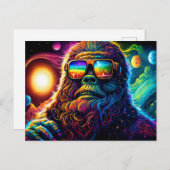 宇宙のビッグフット：野生の乗り物で銀河系 ポストカード (正面/裏面)