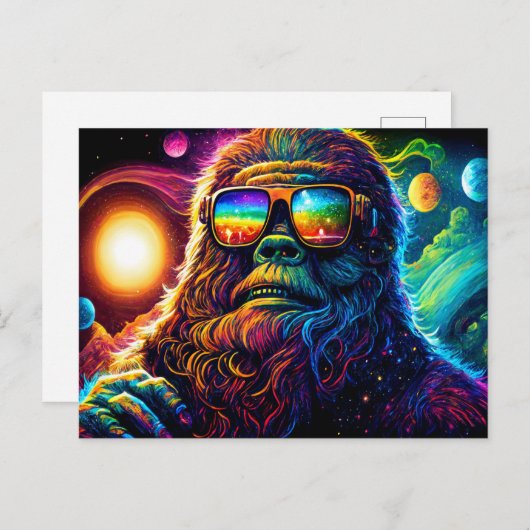 宇宙のビッグフット:野生の乗り物で銀河系 ポストカード (正面/裏面)