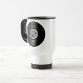 宇宙のビニールLPの記録の月 トラベルマグ (正面左)