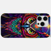 宇宙のフクロウアート: 星空の銀河宇宙 Case-Mate iPhoneケース (裏面 (横))