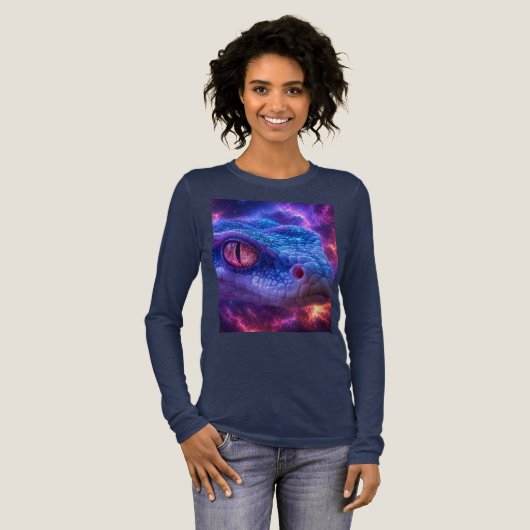 宇宙のヘビ トライブレンドTシャツ (正面全体)