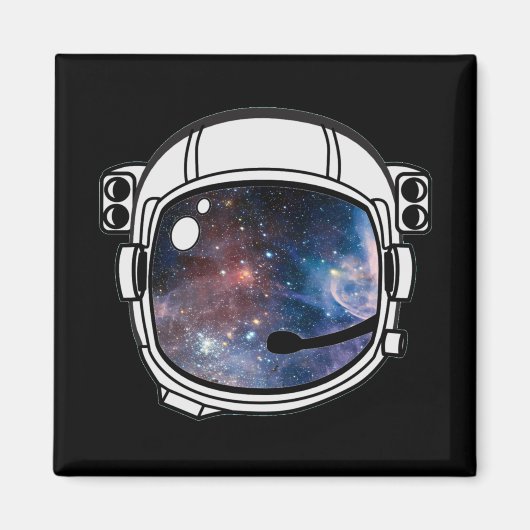 宇宙のヘルメット マグネット (正面)