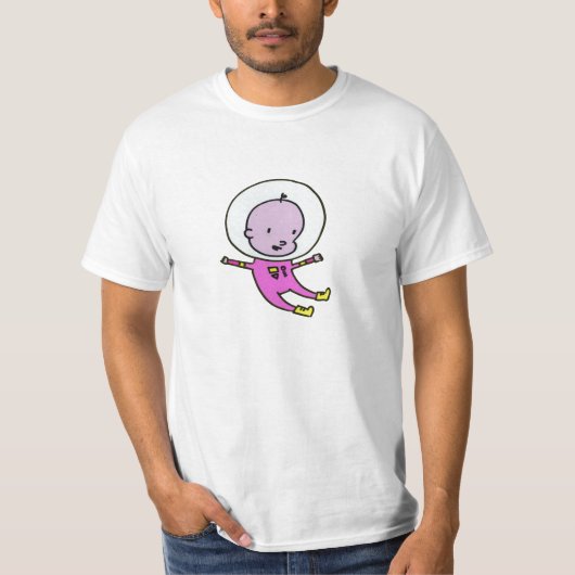 宇宙のベビーのTシャツ Tシャツ (正面)