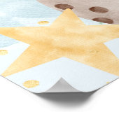 宇宙のベビーシャワー歓迎サイン ポスター (角)