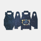 宇宙のベビーシャワー フェイバーボックス (折り畳みなし)