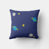 宇宙のベビーStatsの子供部屋の枕 クッション (裏面)