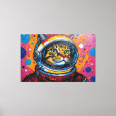 宇宙のベンガル猫-3 キャンバスプリント (正面)