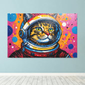 宇宙のベンガル猫-3 キャンバスプリント (インサイチュ (ウッドフロア))