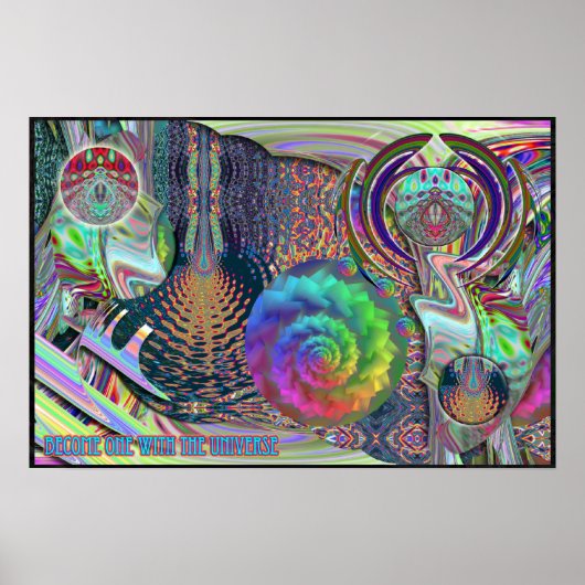 宇宙のポスターと一体になる ポスター (正面)