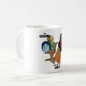 宇宙のポップアート、サイファイArt. コーヒーマグカップ (正面左)