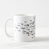 宇宙のマグ コーヒーマグカップ (左)