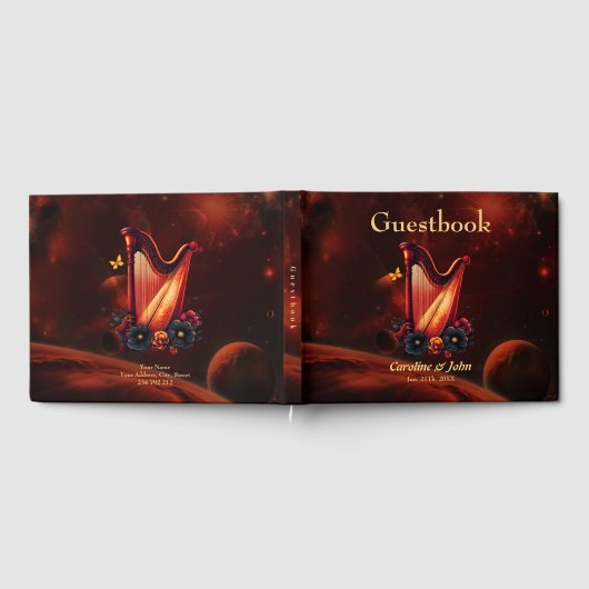 宇宙のメロディー、ハープの魔法。 ゲストブック (全面)