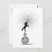 宇宙のユニコーン ポストカード (正面/裏面)