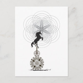 宇宙のユニコーン ポストカード