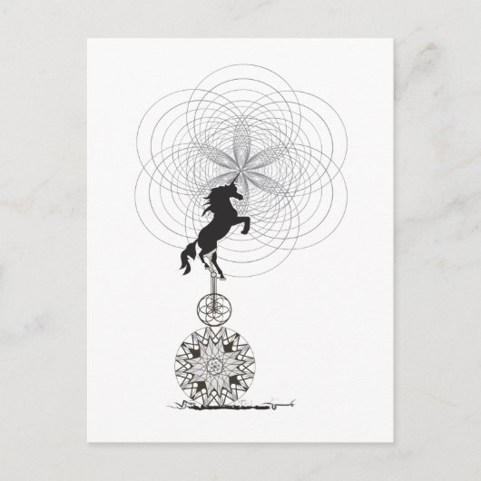 宇宙のユニコーン ポストカード (正面)