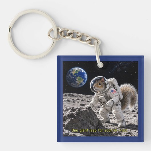 宇宙のリスの冒険 キーホルダー (正面)
