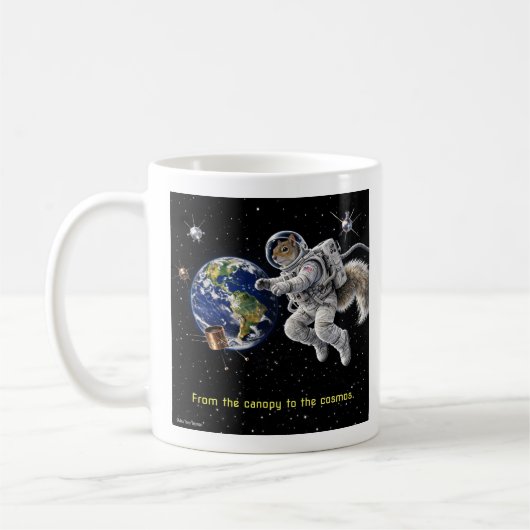 宇宙のリスの冒険 コーヒーマグカップ (左)