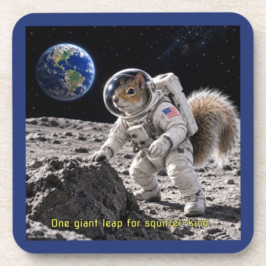 宇宙のリスの姿 コースター (正面)
