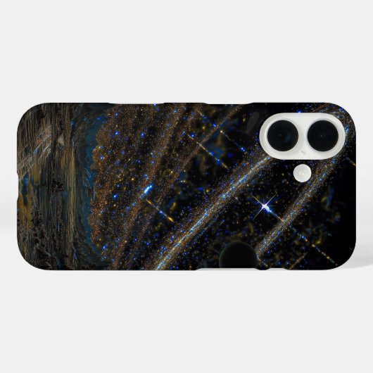 宇宙のリングと遠い惑星 アートケース Case-Mate iPhoneケース (裏面 (横))
