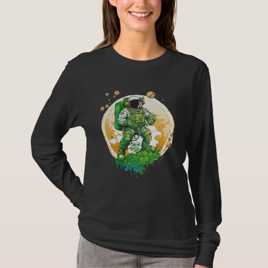 宇宙のルパシ聖パトリックの宇宙飛行士 Tシャツ (正面)