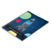 宇宙のロケットの船 ノートブック (左側)