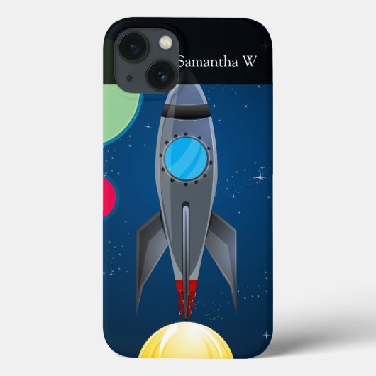 宇宙のロケットの船 Case-Mate iPhoneケース (裏面)