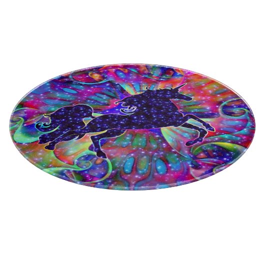 宇宙の一角数々の色 カッティングボード (角)