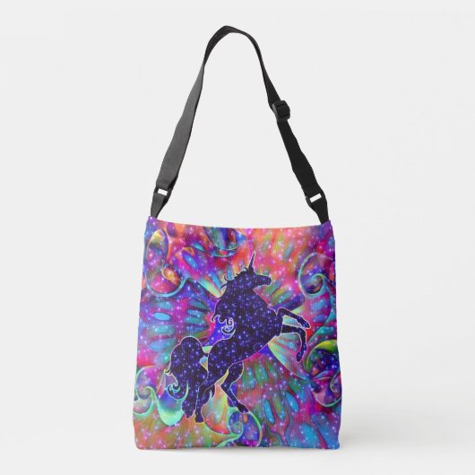 宇宙の一角数々の色 クロスボディバッグ