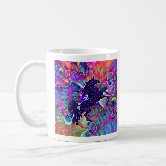 宇宙の一角数々の色 コーヒーマグカップ (左)