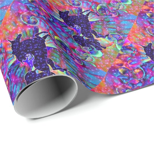 宇宙の一角数々の色 ラッピングペーパー (ロールコーナー)