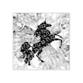 宇宙の一角数々の色 ラバースタンプ (インプリント)