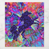 宇宙の一角数々の色 ワインラベル (シングルラベル)