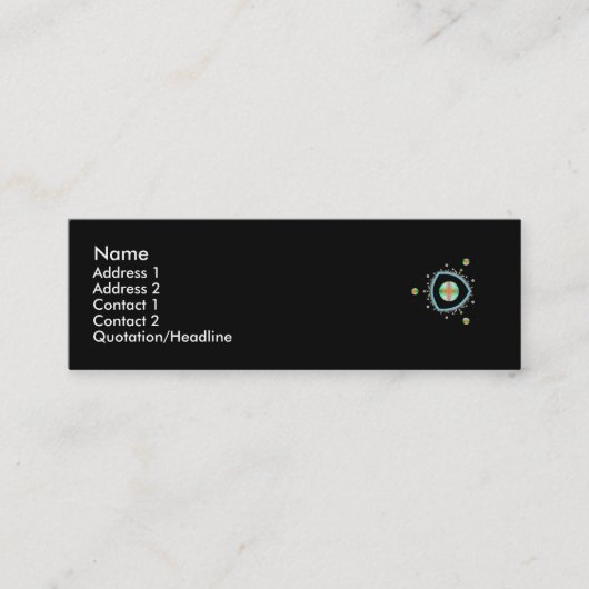 宇宙の三角形のプロフィールカード スキニー名刺 (正面)