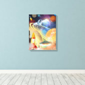 宇宙の上位と下位（バージョン3） キャンバスプリント (インサイチュ (ウッドフロア))