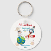 宇宙の世界からの先生評価 キーホルダー (正面)