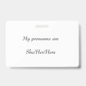 宇宙の両側の代名詞バッジ バッジ (裏面)