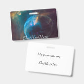 宇宙の両側の代名詞バッジ バッジ (表裏)