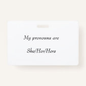 宇宙の両側の代名詞バッジ バッジ (裏面)