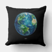 宇宙の中の地球の絵 クッション (正面)