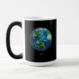 宇宙の中の地球の絵 モーフィングマグカップ