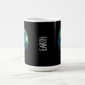 宇宙の中の地球の絵 モーフィングマグカップ (中央)